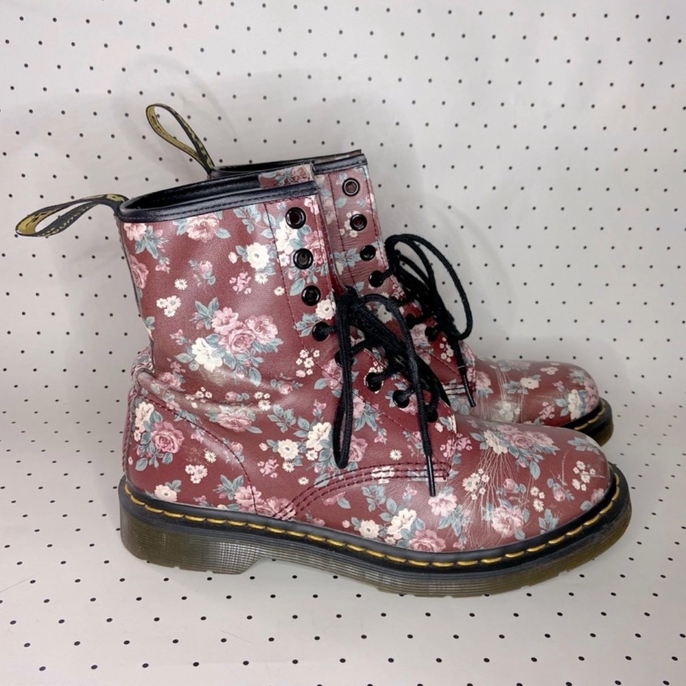 Doc Martens 🌺 1460 VINTAGE PASCAL FLORAL BOOTS🌺 - Picture 3 of 10